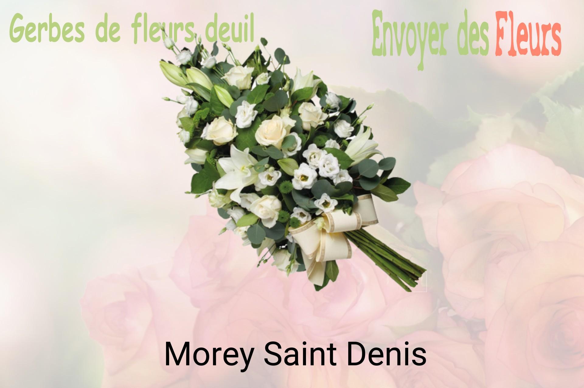 Gerbe de fleurs de deuil livrée à Morey-Saint-Denis